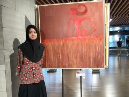 Raisha Riandra Meriahkan Pameran Lukisan Nasional Akbar