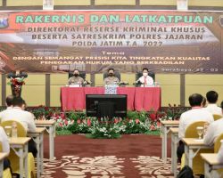 Kapolda Jatim Buka Rakernis dan Pelatihan Peningkatan Kemampuan Penyidik