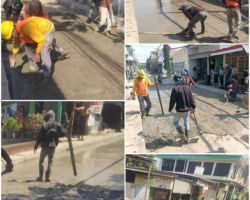 Proyek Betonisasi Jalan Tropodo Waru Menunjukan Progres Memuaskan