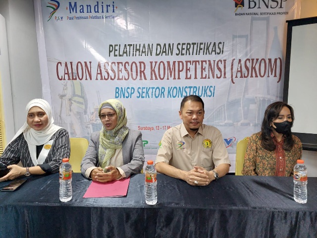 Forjasi Jatim Gelar Pelatihan Calon Asesor Kompetensi Bidang Konstruksi Jilid II