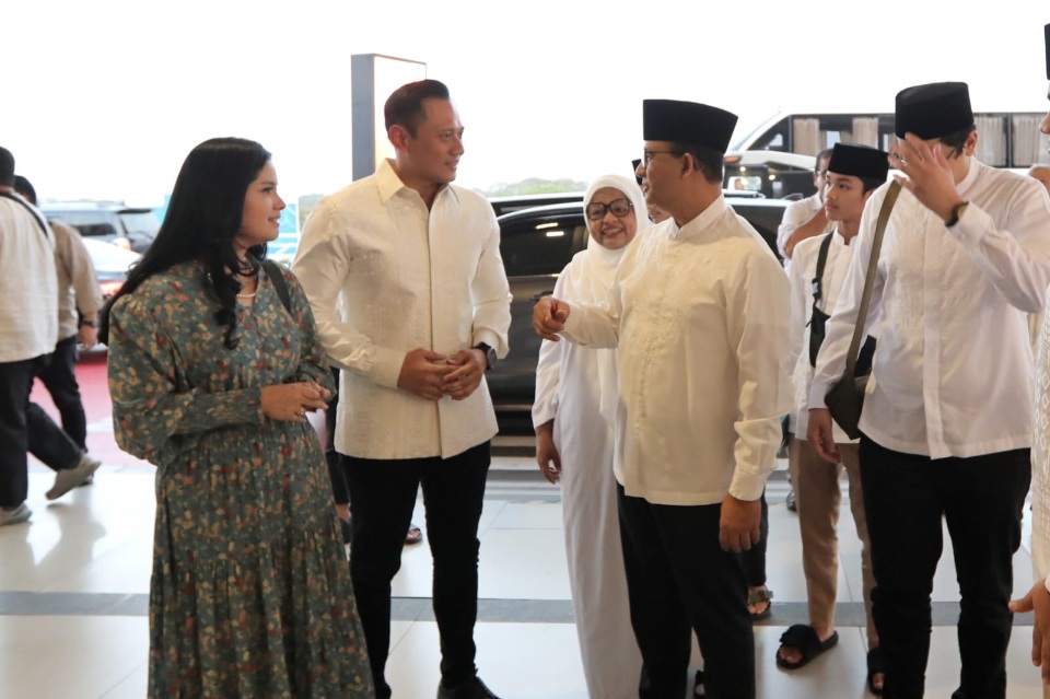 Lepas Keberangkatan Ibadah Haji Anies Baswedan, AHY: Semoga Lancar dan Hajinya Mabrur