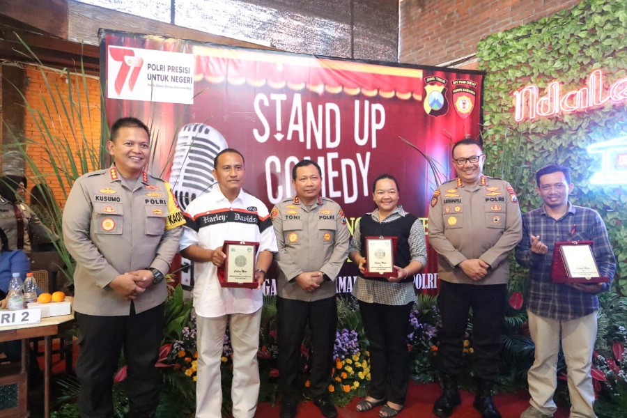 Kompetisi Stand Up Comedy, Polda Jatim Meriahkan Hari Bhayangkara ke-77 tahun 2023