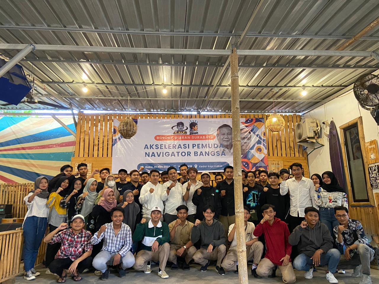 DPC Komunitas Bolone Gibran Surabaya Meyakini Gibran Membawa Kemajuan Bangsa