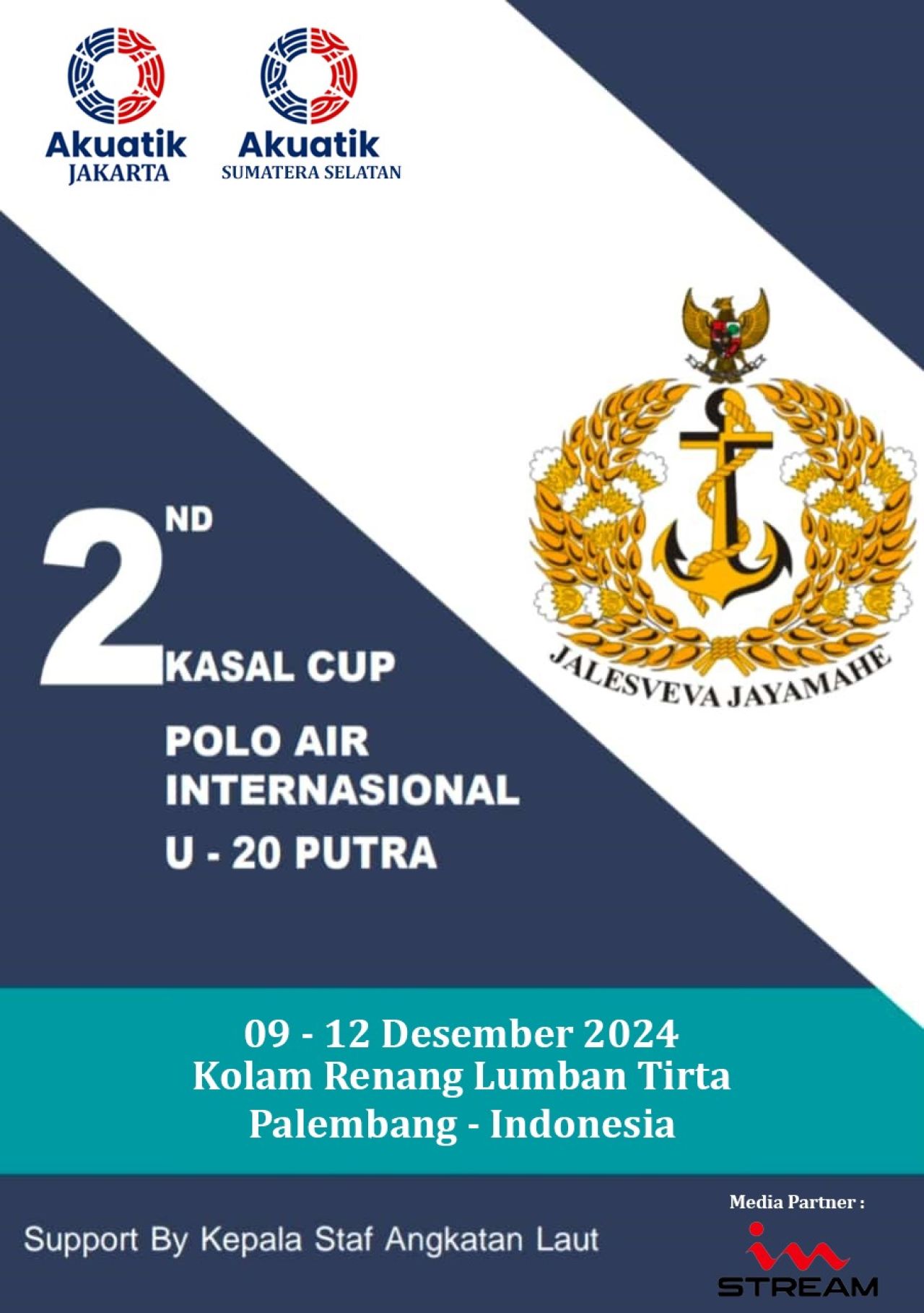 Kasal Cup Polo Air Internasional 2024, akan Digelar di Palembang