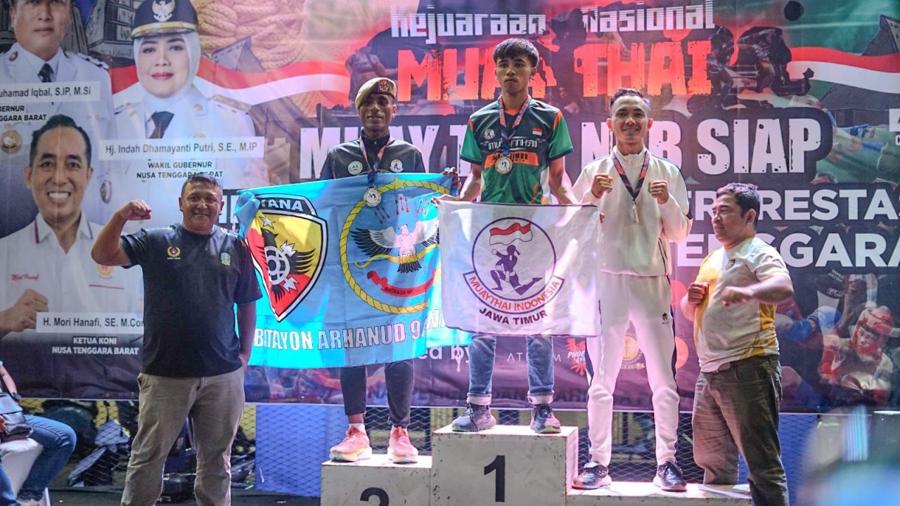 Sumbang 4 Emas dan 2 Perak di Kejurnas, Baso Juherman Apresiasi Plt Muaythai Gresik