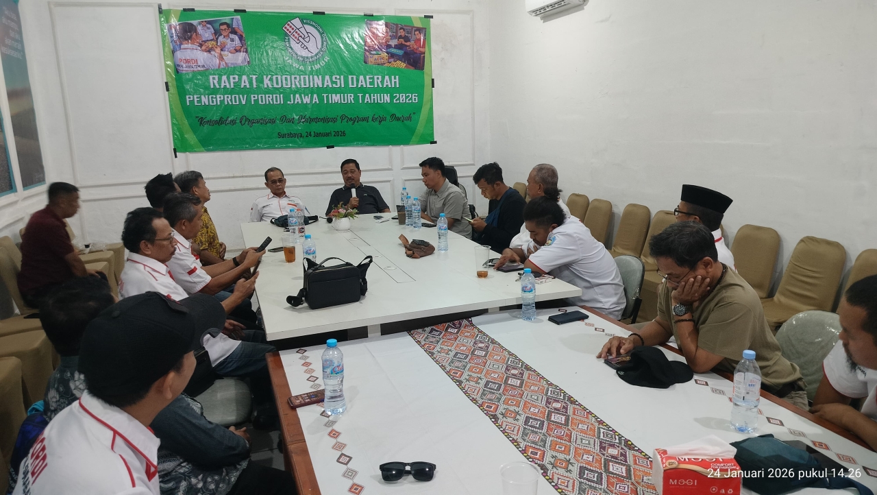 Pordi Jawa Timur Mantapkan Arah Program Organisasi Tahun 2026