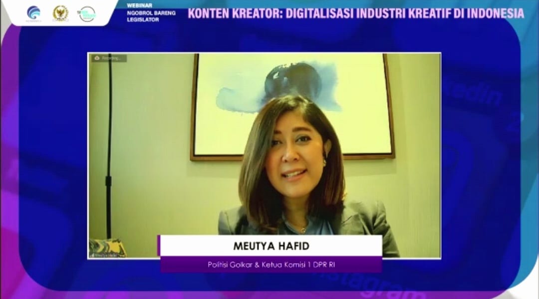Ketua Komisi I Dorong Anak-anak Muda Jadi New Content Creator